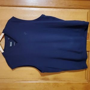 ASHWORTH L BLUE VNECK SLEEVELESS SWEATER